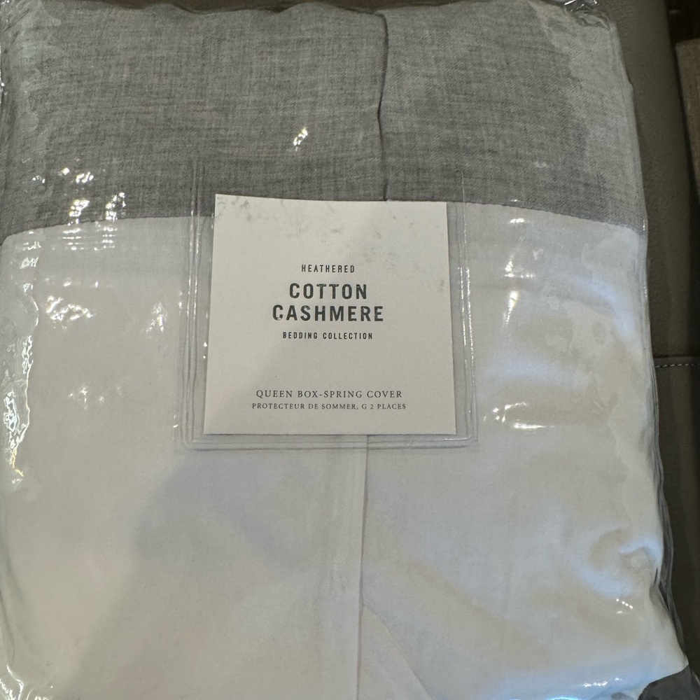 Restoration Hardware Heathered Cotton Cashmere Mattress Cover